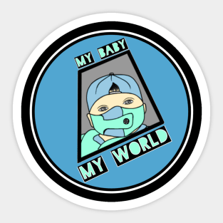 Baby cute my world Sticker